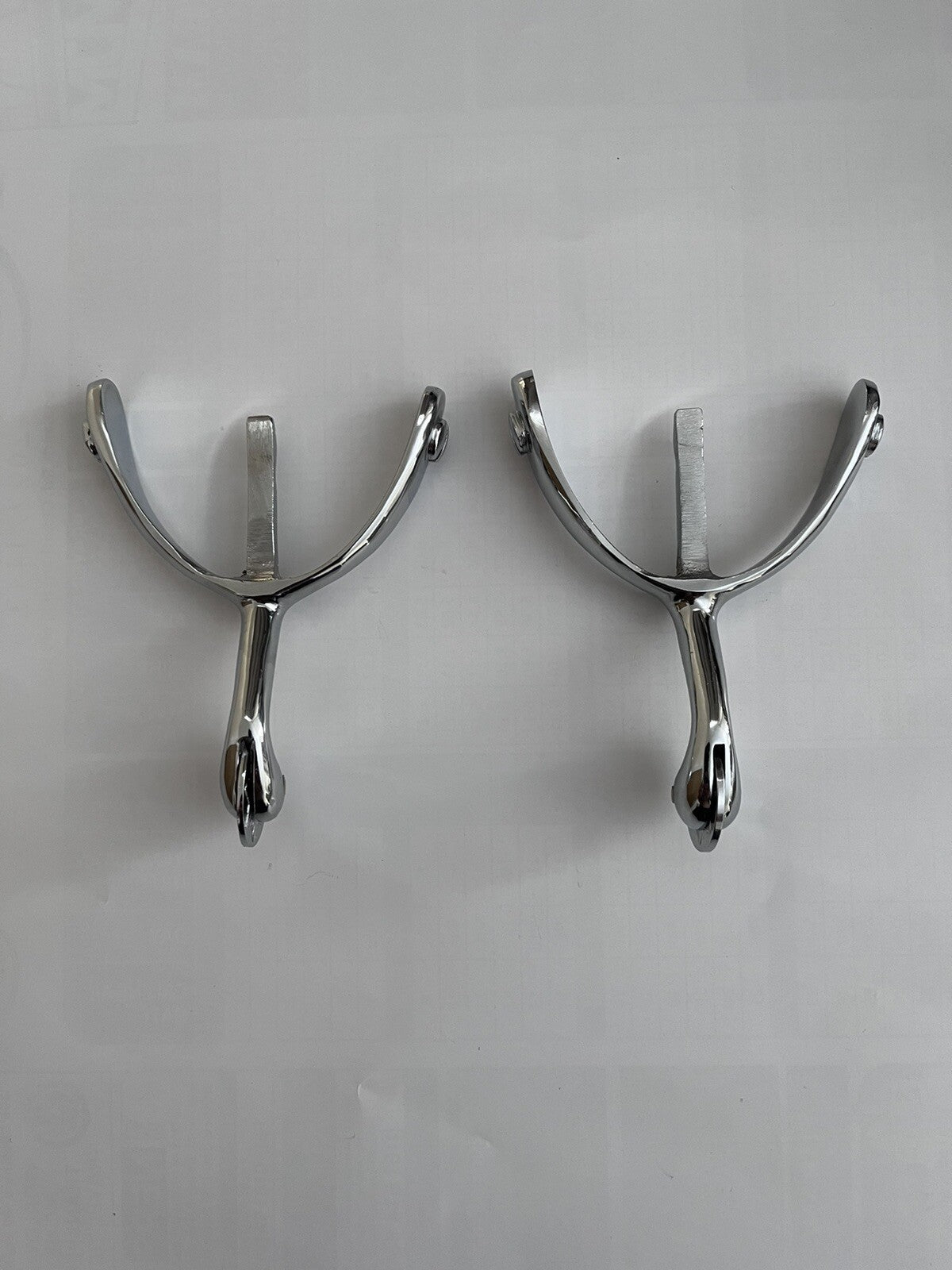 Swan Neck Spurs Solid Brass Nickel & Chromed British Army / Military Boots/Shoes