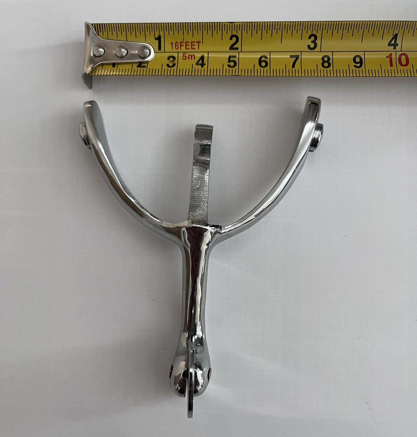 Swan Neck Spurs Solid Brass Nickel & Chromed British Army / Military Boots/Shoes