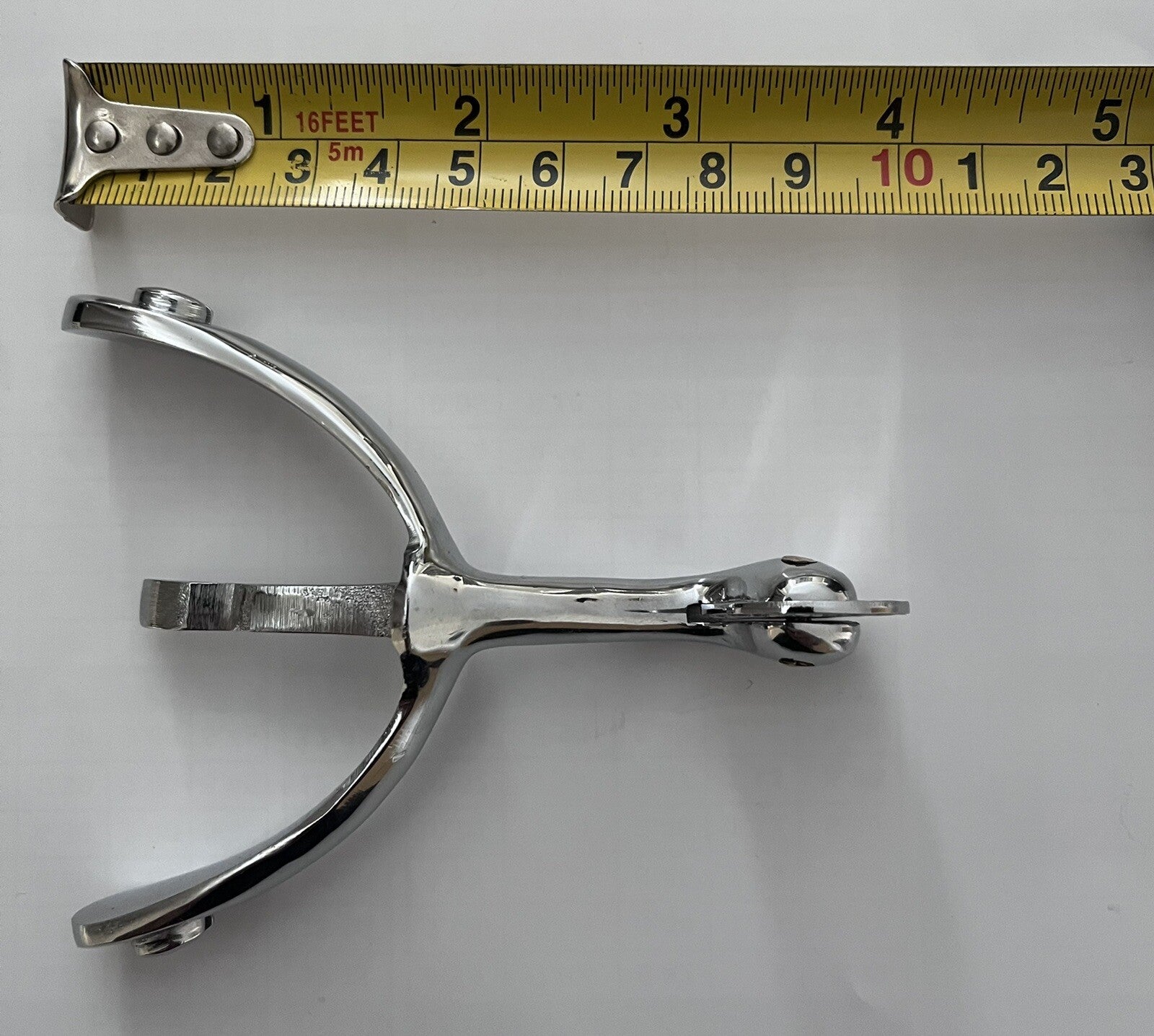 Swan Neck Spurs Solid Brass Nickel & Chromed British Army / Military Boots/Shoes