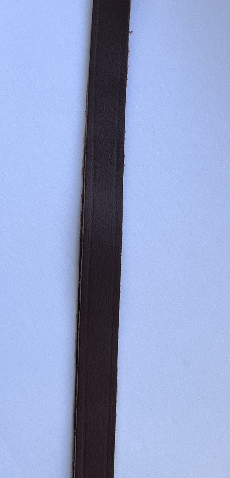 Military Forces Peaked Cap Chin Strap Brown Genuine Leather Adjustable Loops