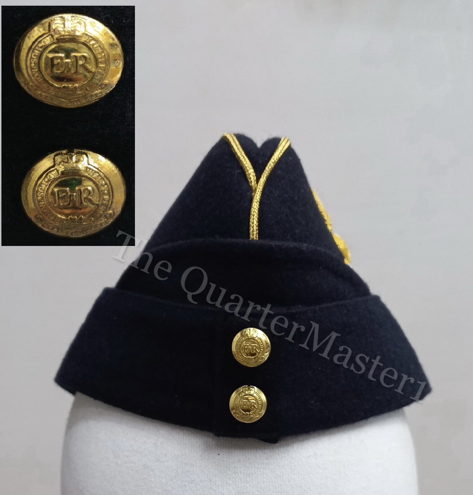 (RE) Royal Engineers Officers Side Hat /Cap 100% Wool /Melton (Brand New)