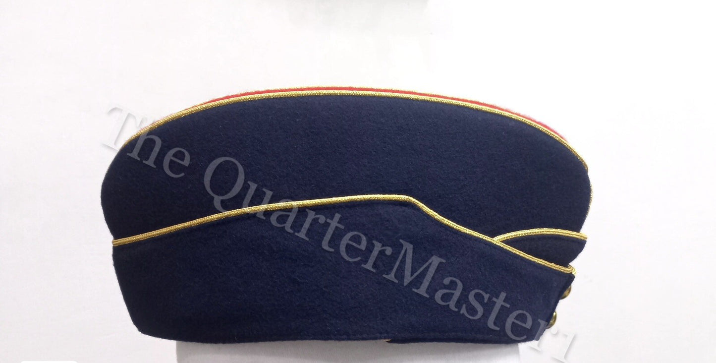 Staff Officer’s Side Hat /Cap 100% Wool /Melton (Brand New) With King’s Crown