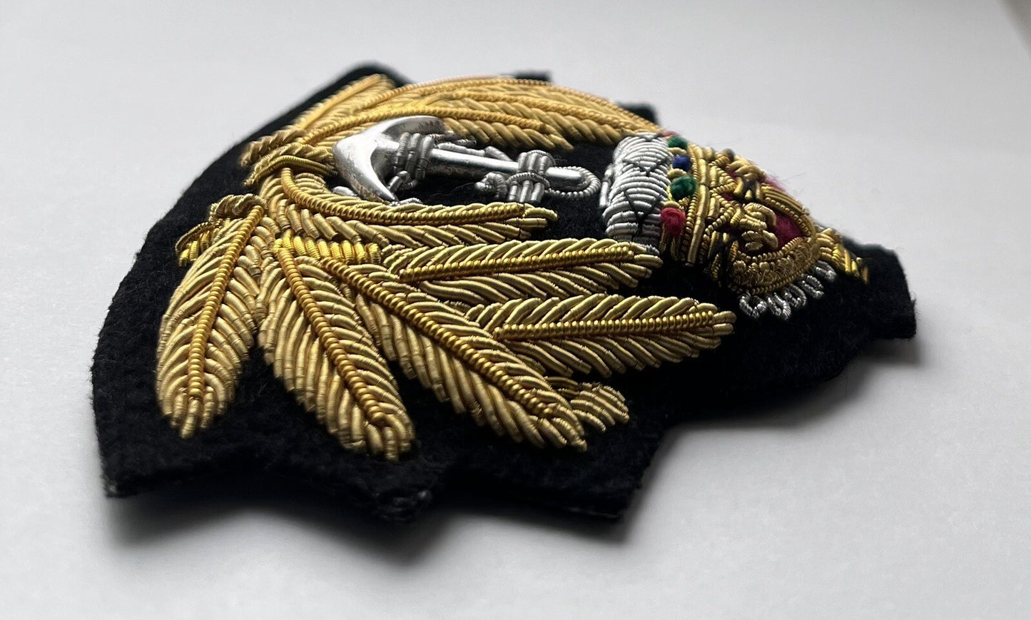 RN Royal Navy officer’s King's Charles III Crown Cap/Hat Badge ,Brand New