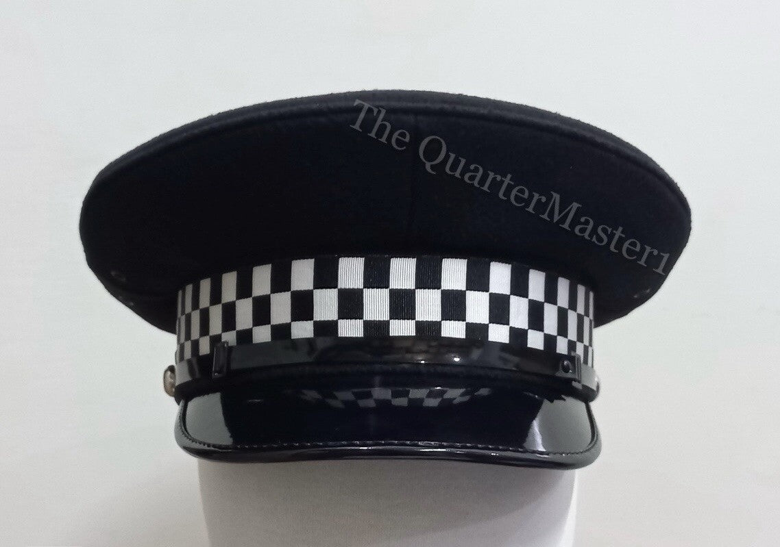 UK/ British Police officer  Cap / Hat ( Black Wool/Melton Top)