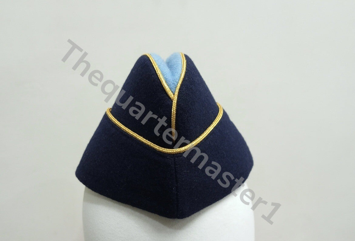 Royal Signals Officers Side Hat /Cap 100% Wool /Melton King's Crown ( Brand New)