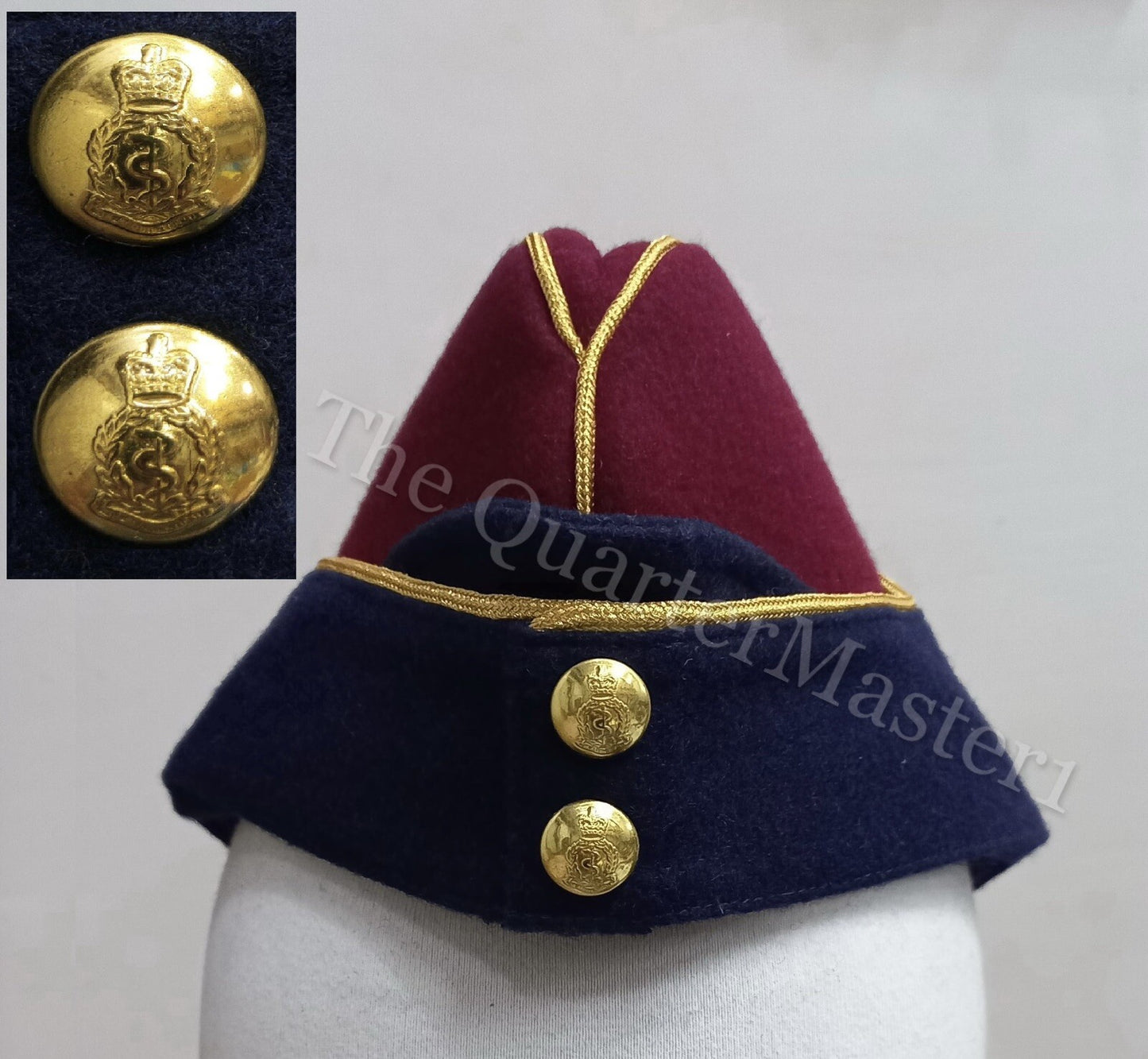 RAMC  Officer`s Side Hat /Cap 100% Wool /Melton , (Brand New)