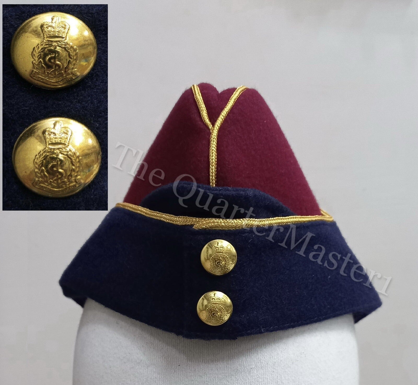 RAMC  Officer`s Side Hat /Cap 100% Wool /Melton , (Brand New)