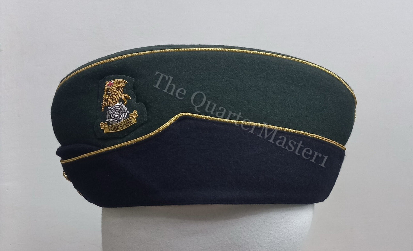 Yorkshire Regiment Officer's Side Hat /Cap 100% Wool /Melton (Brand New)