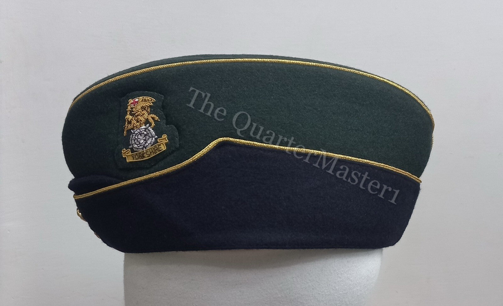 Yorkshire Regiment Officer's Side Hat /Cap 100% Wool /Melton (Brand New)