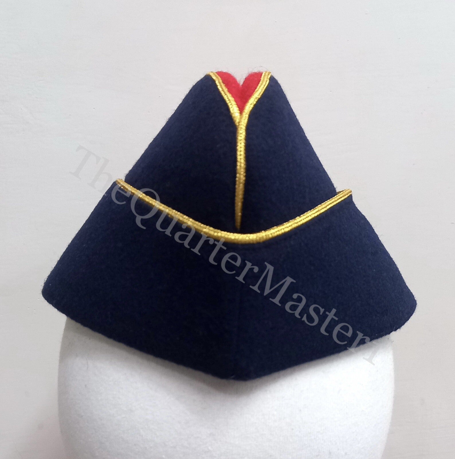 Staff Officer’s Side Hat /Cap 100% Wool /Melton (Brand New) With King’s Crown