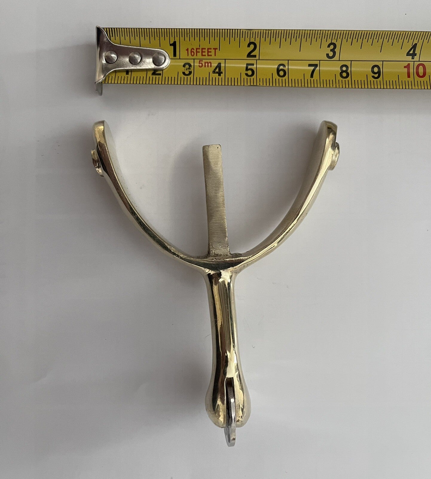 Swan Neck Spurs Solid Brass Metal (Pair) British Army/ Military Boots/ Shoes