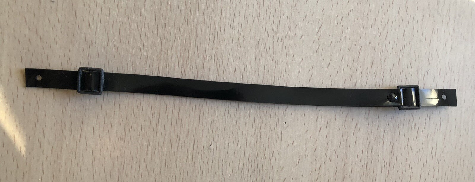 Military / Forces Headwear Chin Strap Black Patent Pvc Adjustable