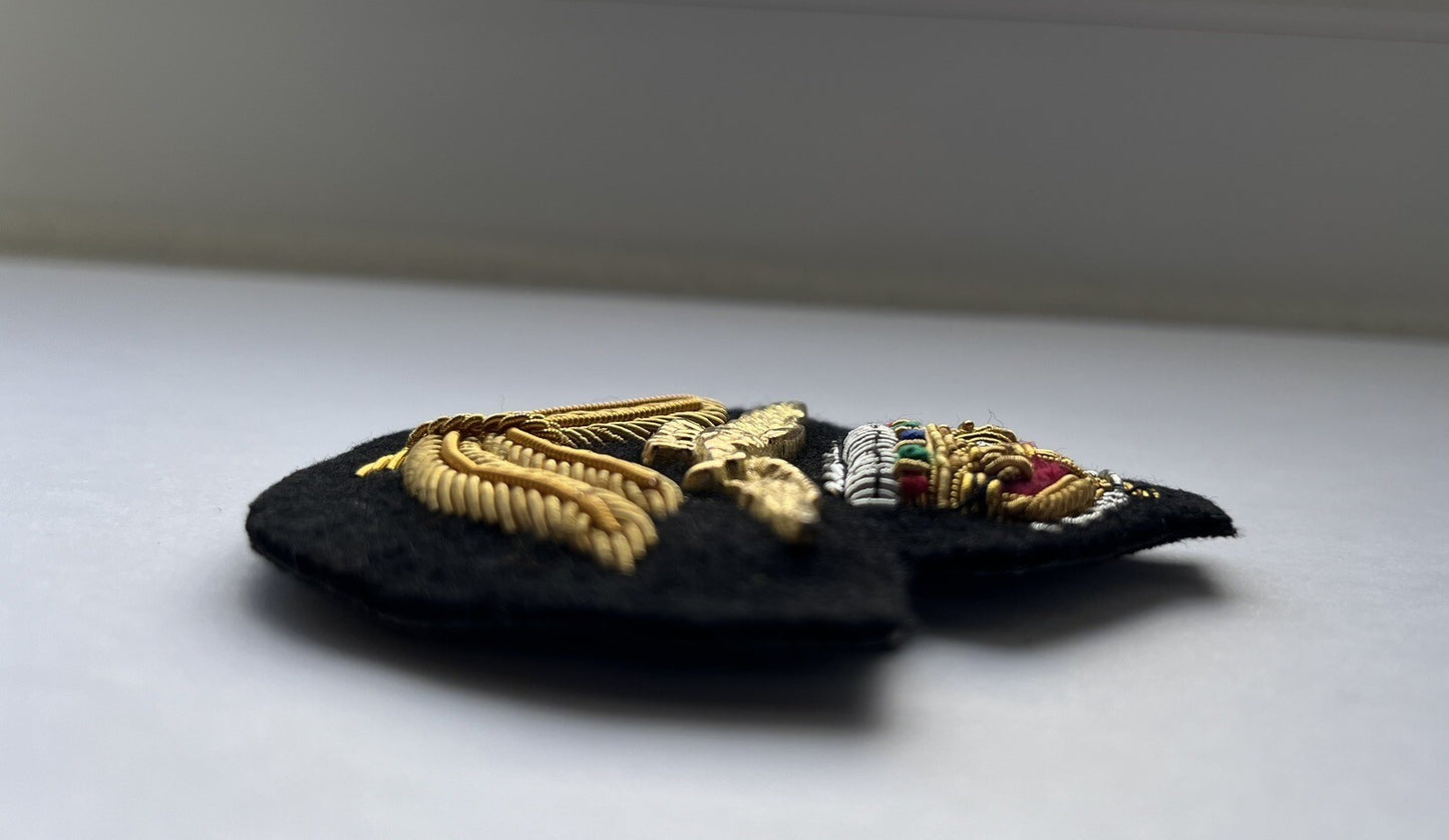 RAF Royal Air force officer’s King's Charles III Crown Cap/Hat Badge ,Brand New