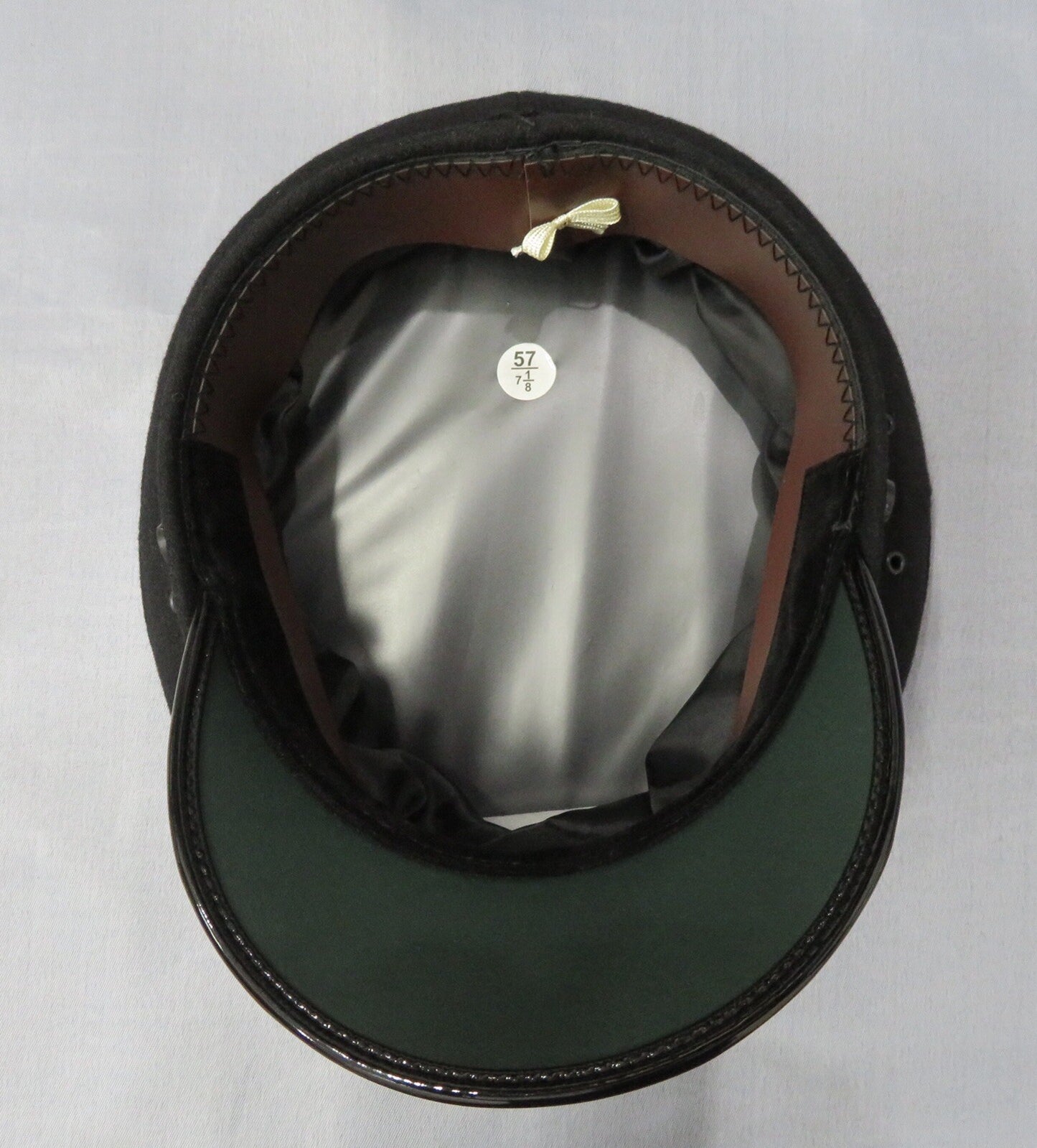 RN Royal Navy officer cap / Hat (Black Wool /Melton ) RN Kings's III Crown Badge