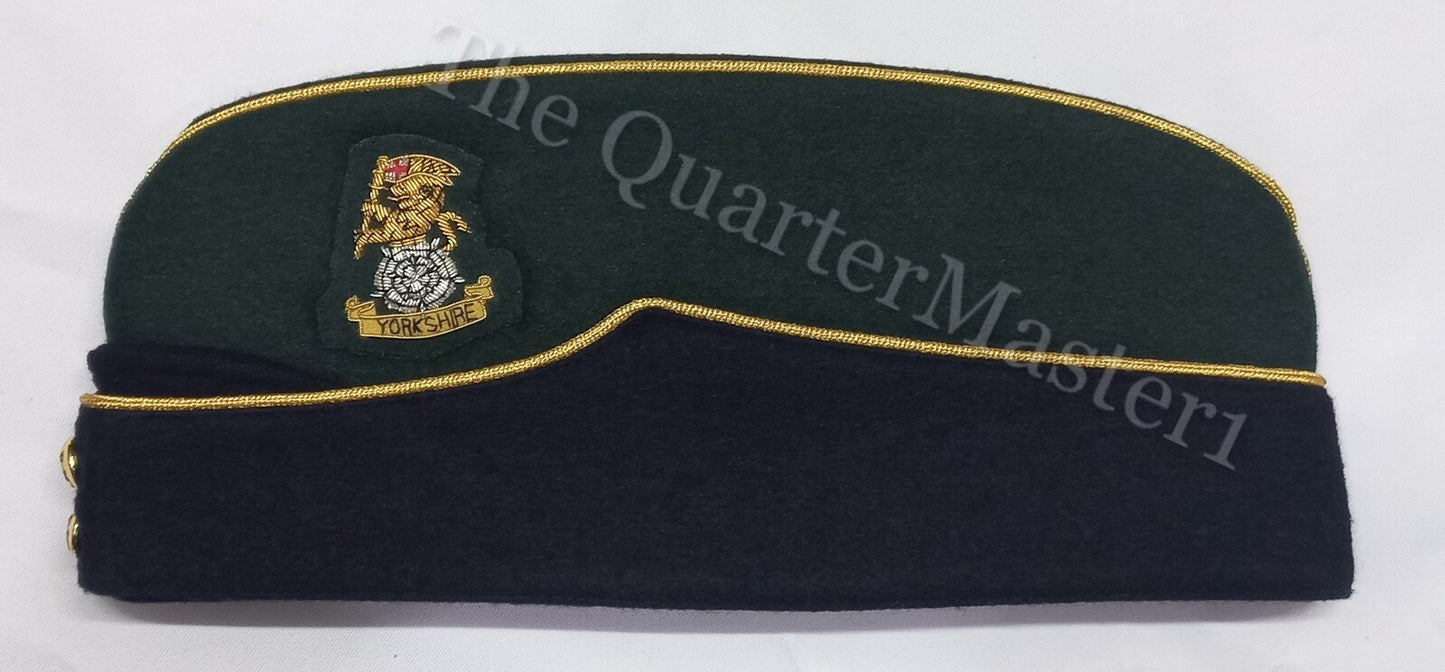 Yorkshire Regiment Officer's Side Hat /Cap 100% Wool /Melton (Brand New)