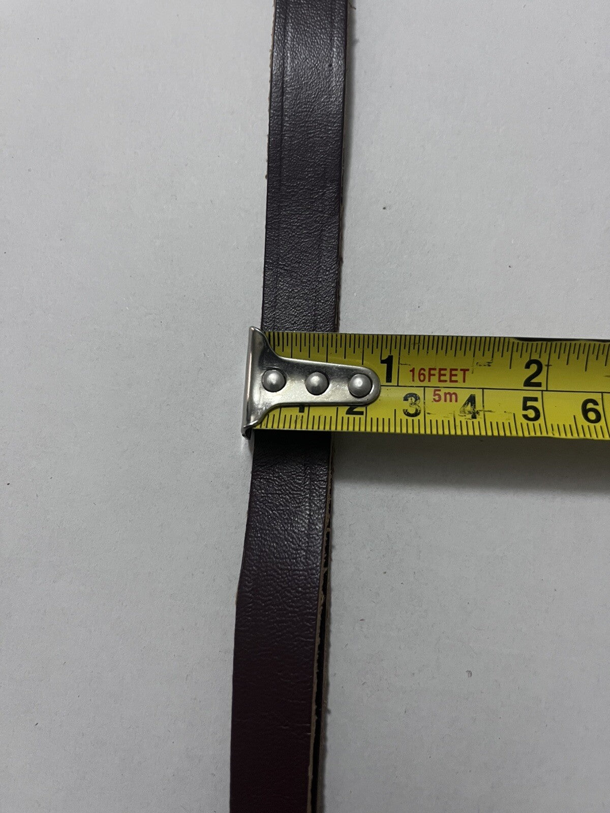 Military Forces Peaked Cap Chin Strap Brown Genuine Leather Adjustable Loops