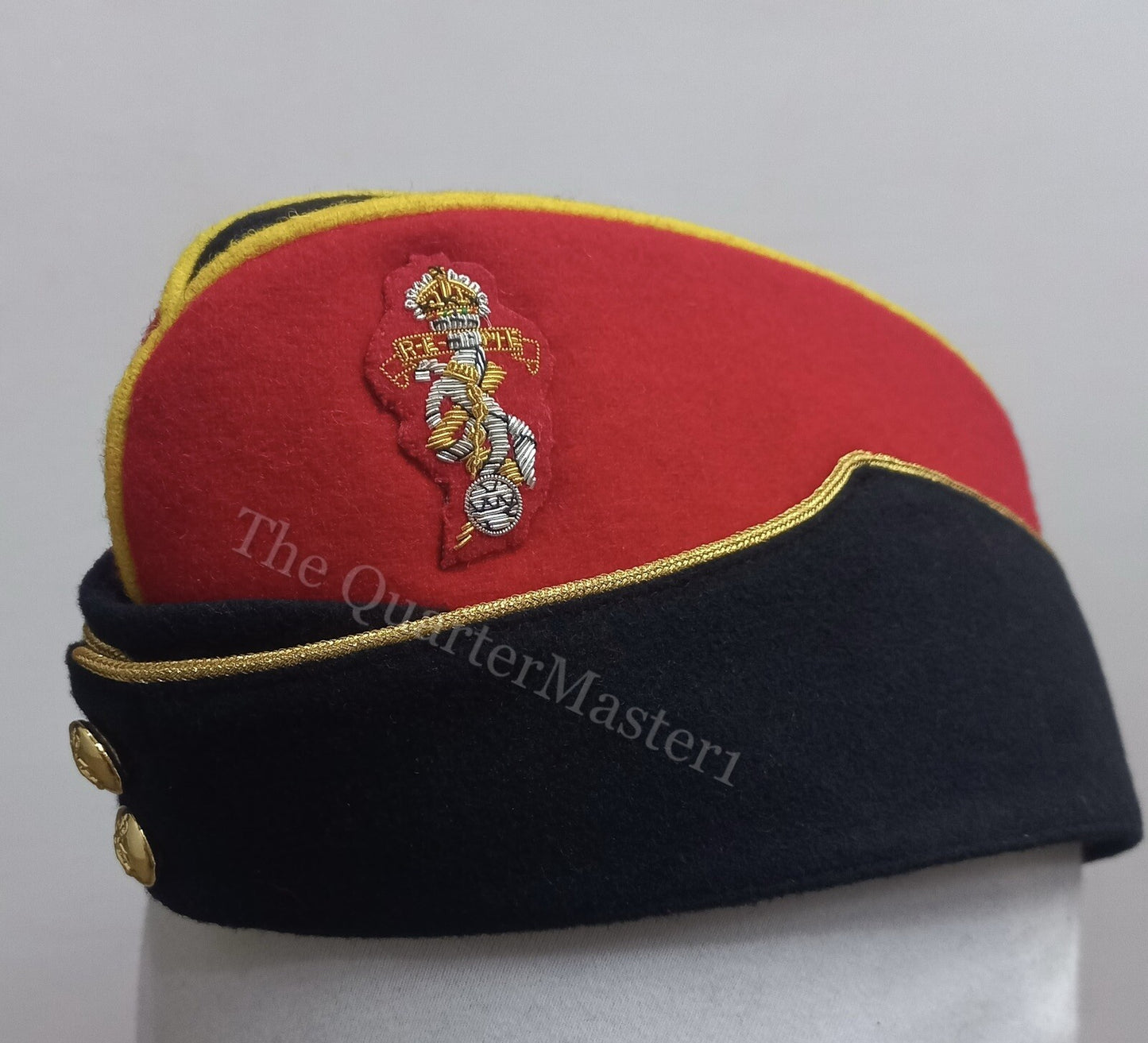 REME OfficerS Side Hat /Cap 100% Wool /Melton King Charles III Crown (Brand New)