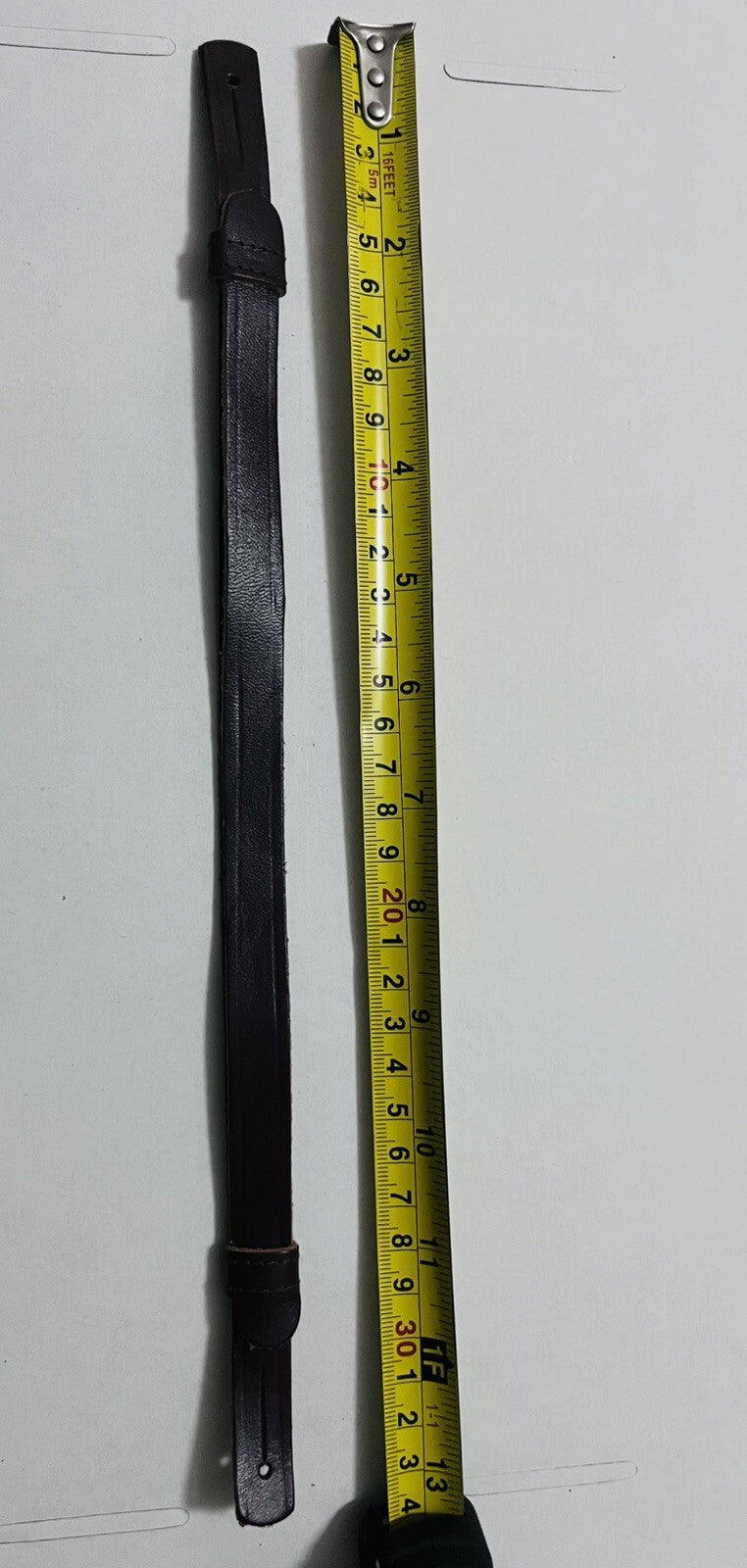 Military Forces Peaked Cap Chin Strap Brown Genuine Leather Adjustable Loops