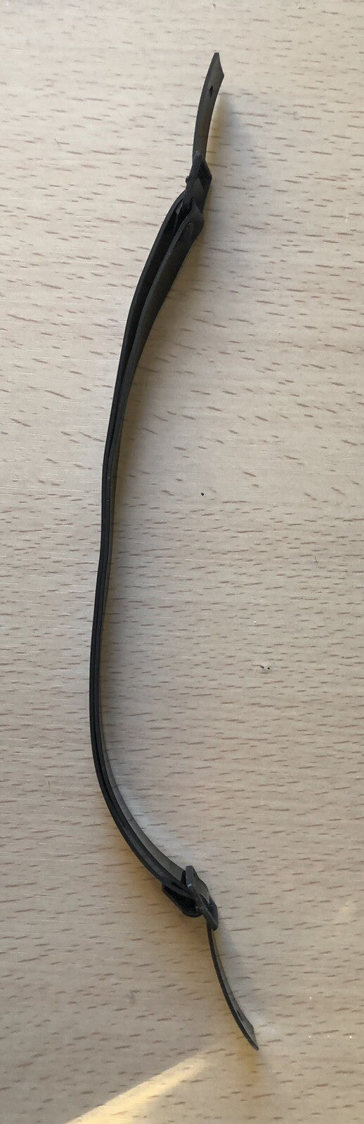 Military / Forces Headwear Chin Strap Black Patent Pvc Adjustable