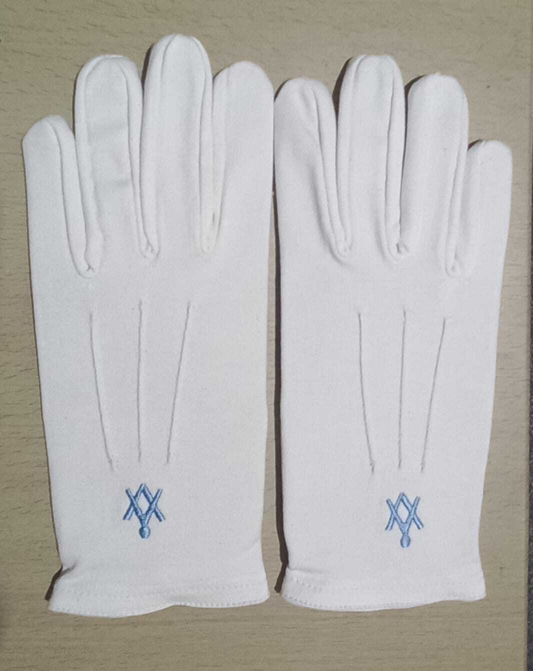 Masonic Regalia 100% Pure Cotton White Gloves (Brand New )