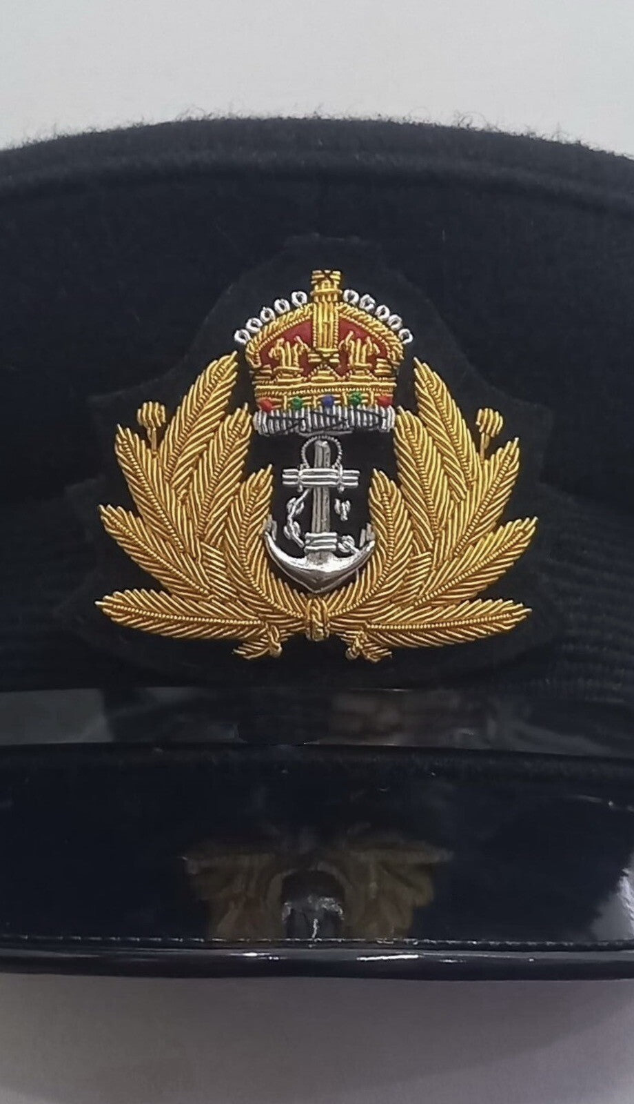 RN Royal Navy officer’s King's Charles III Crown Cap/Hat Badge ,Brand New