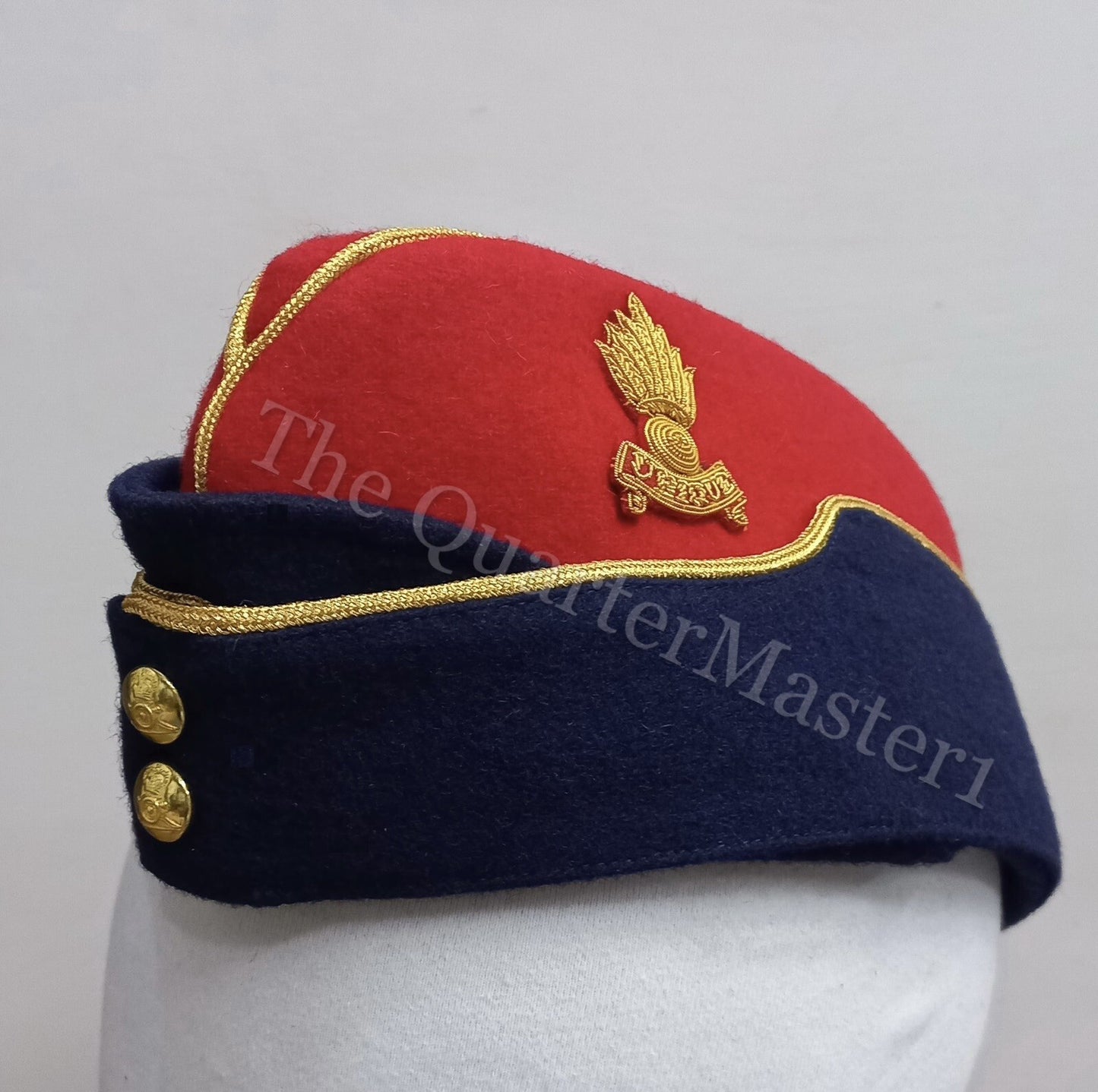 Royal Artillery Officers Side Hat /Cap 100% Wool /Melton , (Brand New)